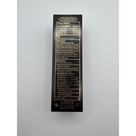 Tom Ford Shade And Illuminate Soft Radiance Foundation Spf50 5.1 Cool Almond New - Picture 4 of 4